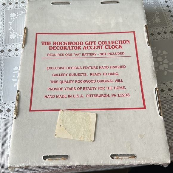VINTAGE Rockwood Clock Collection Decorator Accent Clock "A Blessing" NWOT - Picture 6 of 6